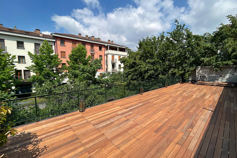 progetto Loft Via Gola - terrazzo